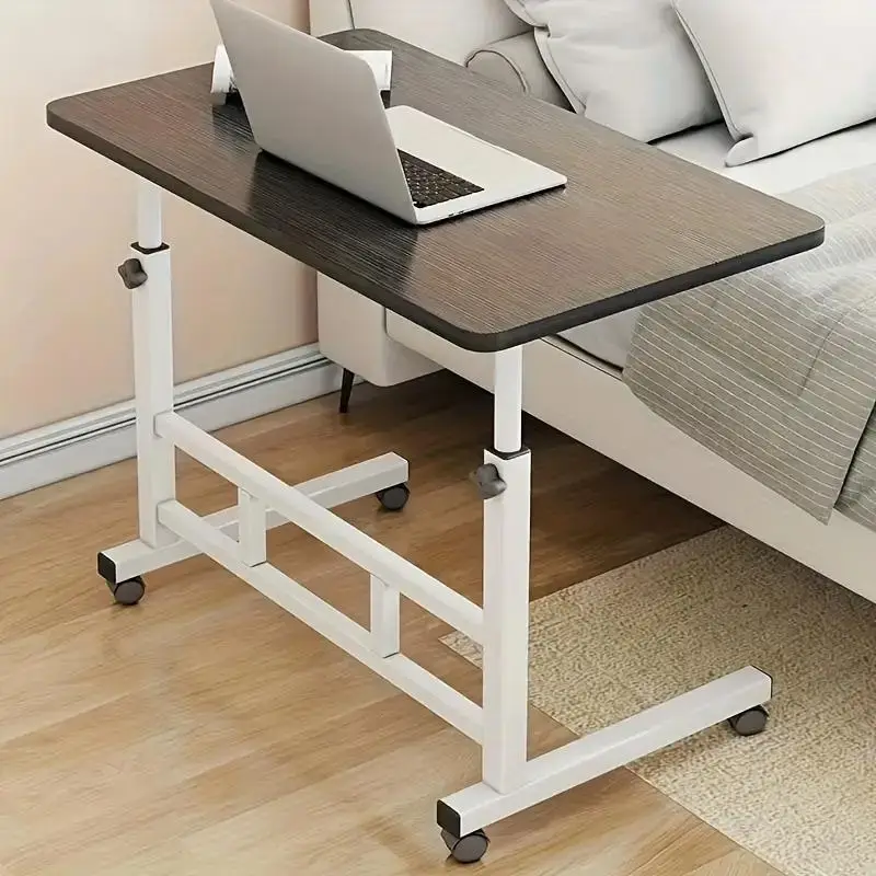 Mobile Lift Table, Computer Desk, Adjustable Height, With Wheels Bedside Computer Desk, Sofa Side Table, Two Sizes Available,