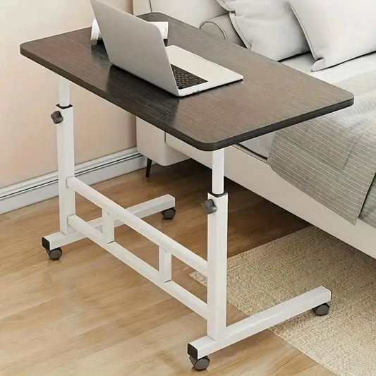 Mobile Lift Table, Computer Desk, Adjustable Height, With Wheels Bedside Computer Desk, Sofa Side Table, Two Sizes Available,
